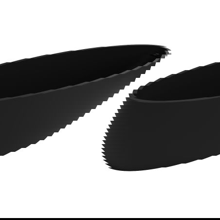 Mexen Prato freestanding basin made of conglomerate 170 x 70 cm, black matte - 57251707070