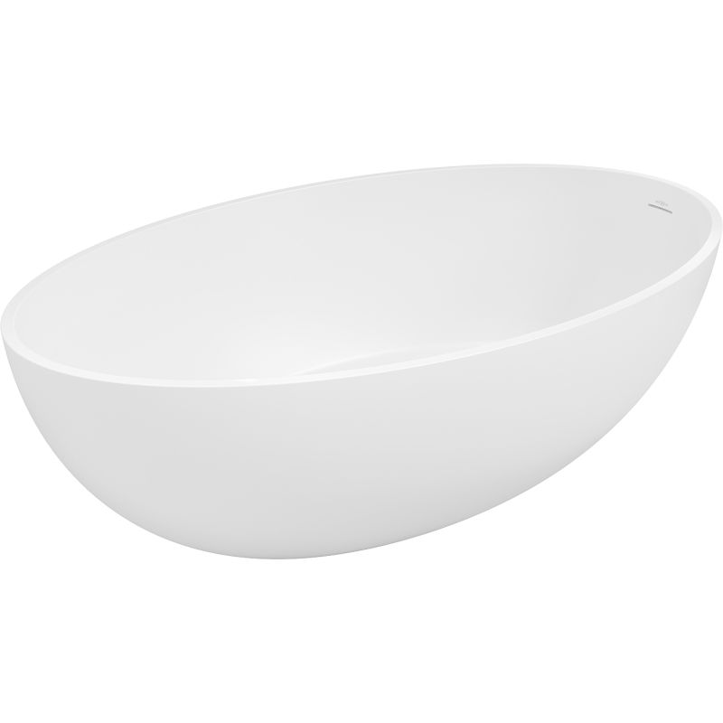 Mexen Prato freestanding bathtub made of conglomerate 170 x 100 cm, white matte - 57251701000