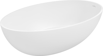 Mexen Prato freestanding bathtub made of conglomerate 170 x 100 cm, white matte - 57251701000