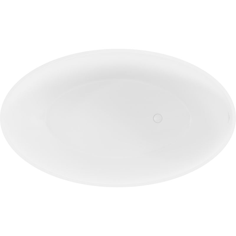 Mexen Prato freestanding bathtub made of conglomerate 170 x 100 cm, white matte - 57251701000