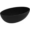Mexen Prato freestanding bathtub made of conglomerate 170 x 100 cm, black matte - 57251701070
