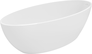 Mexen Prato freestanding bathtub made of conglomerate 170 x 70 cm, matte white - 57251707000