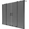 Mexen Velar Duo 2-panel sliding bath screen 180 x 150 cm, graphite, black - 896-180-000-42-70