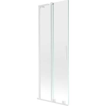 Mexen Velar L bath screen 2-wing sliding 70 x 150 cm, transparent, white - 896-070-003-01-20