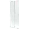 Mexen Velar L bath screen 2-wing sliding 70 x 150 cm, transparent, white - 896-070-003-01-20