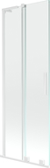Mexen Velar L shower screen 2-panel sliding 70 x 150 cm, transparent, white - 896-070-003-01-20