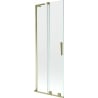 Mexen Velar L bath screen 2-wing sliding 70 x 150 cm, transparent, gold - 896-070-003-01-50