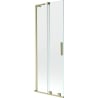 Mexen Velar L Bath Screen 2-Panel Sliding 70 x 150 cm, Transparent, Brushed Gold - 896-070-003-01-55