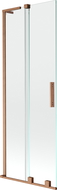 Mexen Velar L 2-wing sliding bath screen 70 x 150 cm, transparent, brushed copper - 896-070-003-01-65