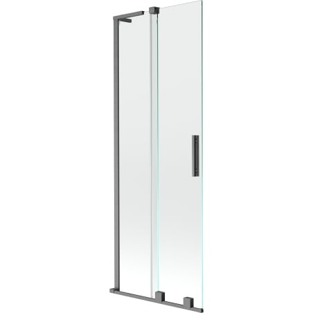 Mexen Velar L shower screen 2-wing sliding 70 x 150 cm, transparent, gun gray brushed - 896-070-003-01-66
