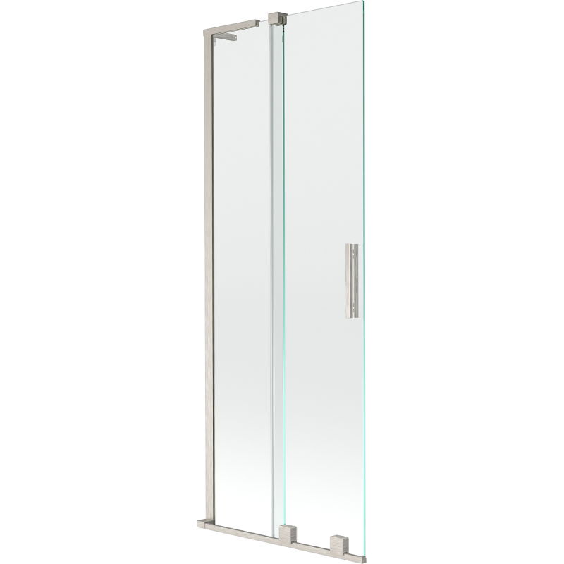 Mexen Velar L shower screen 2-panel sliding 70 x 150 cm, transparent, brushed nickel - 896-070-003-01-97