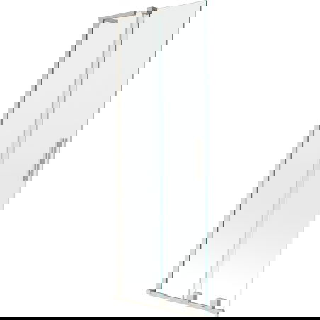 Mexen Velar L shower screen 2-panel sliding 70 x 150 cm, transparent, brushed nickel - 896-070-003-01-97