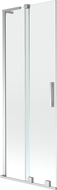 Mexen Velar L 2-panel Sliding Bath Screen 75 x 150 cm, Transparent, Chrome - 896-075-003-01-01