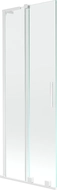 Mexen Velar L 2-wing sliding bath screen 75 x 150 cm, transparent, white - 896-075-003-01-20