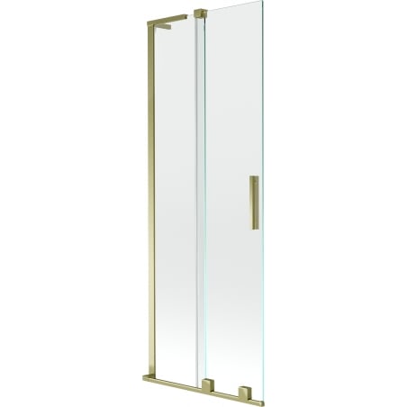 Mexen Velar L 2-Panel Sliding Bath Screen 75 x 150 cm, Transparent, Gold - 896-075-003-01-50