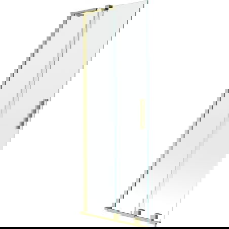 Mexen Velar L 2-wing sliding shower screen 75 x 150 cm, transparent, gold brushed - 896-075-003-01-55