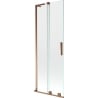 Mexen Velar L 2-panel sliding bath screen 75 x 150 cm, transparent, rose gold - 896-075-003-01-60