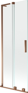 Mexen Velar L two-panel sliding bathtub screen 75 x 150 cm, transparent, rose gold - 896-075-003-01-60