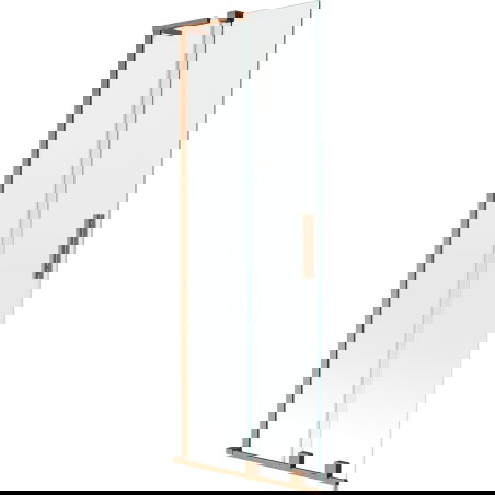 Mexen Velar L 2-panel sliding bath screen 75 x 150 cm, transparent, brushed copper - 896-075-003-01-65