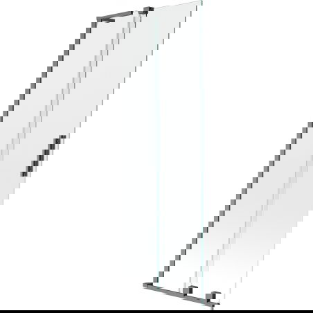 Mexen Velar L Bathtub Screen 2-Panel Sliding 75 x 150 cm, Transparent, Brushed Gun Gray - 896-075-003-01-66