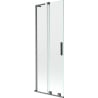 Mexen Velar L 2-panel Sliding Shower Screen 75 x 150 cm, Transparent, Brushed Gun Gray - 896-075-003-01-66