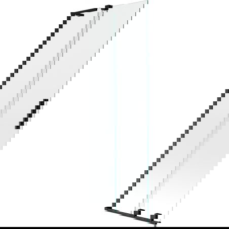 Mexen Velar L 2-wing sliding shower screen 75 x 150 cm, transparent, black - 896-075-003-01-70
