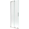 Mexen Velar L 2-panel sliding shower screen 75 x 150 cm, transparent, brushed nickel - 896-075-003-01-97