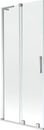 Mexen Velar L 2-wing Sliding Bath Screen 80 x 150 cm, Transparent, Chrome - 896-080-003-01-01