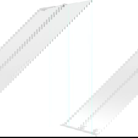 Mexen Velar L bathtub screen 2-panel sliding 80 x 150 cm, transparent, white - 896-080-003-01-20
