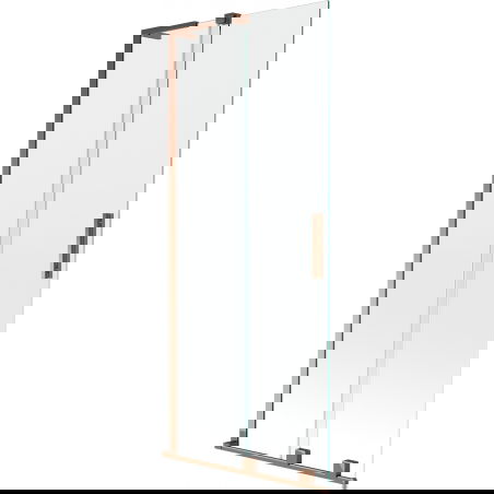 Mexen Velar L 2-wing sliding bath screen 80 x 150 cm, transparent, pink gold - 896-080-003-01-60