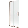 Mexen Velar L 2-panel sliding bath screen 80 x 150 cm, transparent, pink gold - 896-080-003-01-60