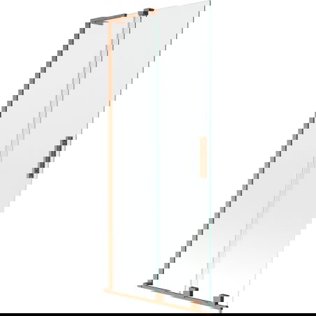 Mexen Velar L bath screen 2-wing sliding 80 x 150 cm, transparent, brushed copper - 896-080-003-01-65