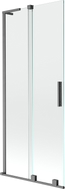 Mexen Velar L 2-wing sliding bathtub screen 80 x 150 cm, transparent, brushed gun gray - 896-080-003-01-66