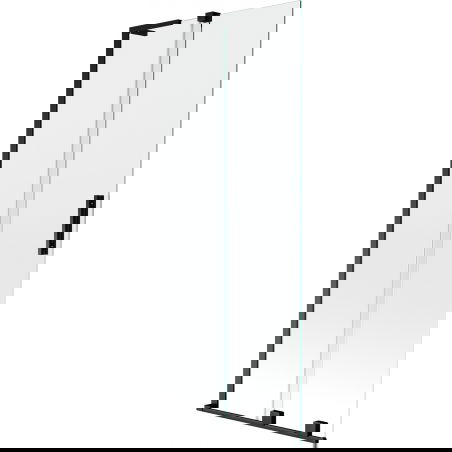Mexen Velar L shower screen 2-wing sliding 80 x 150 cm, transparent, black - 896-080-003-01-70