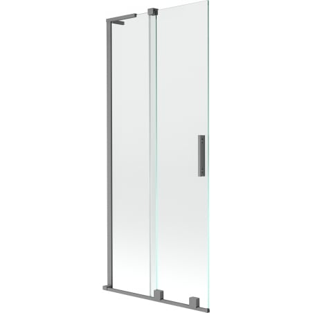 Mexen Velar L 2-panel sliding shower screen 80 x 150 cm, transparent, gun metal - 896-080-003-01-95