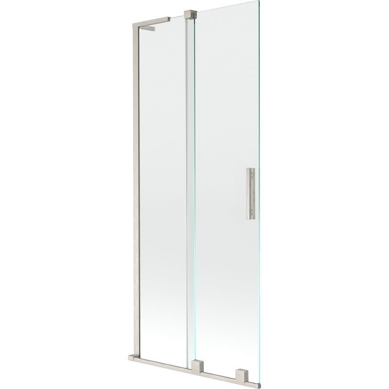 Mexen Velar L 2-panel sliding bath screen 80 x 150 cm, transparent, brushed nickel - 896-080-003-01-97
