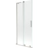 Mexen Velar L 2-panel sliding shower screen 80 x 150 cm, transparent, brushed nickel - 896-080-003-01-97