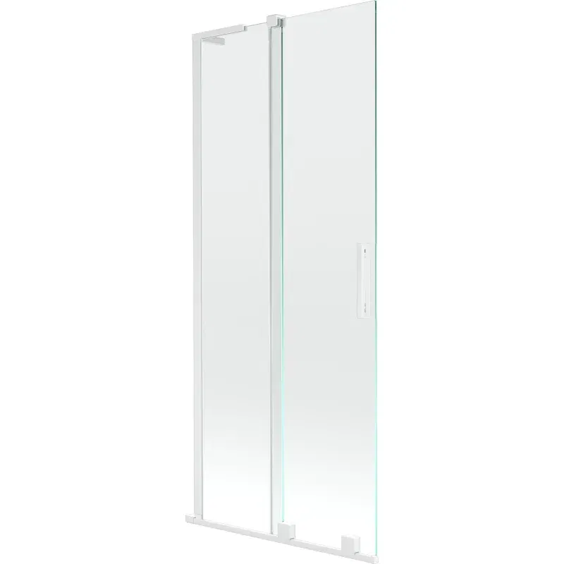 Mexen Velar L 2-panel sliding bath screen 85 x 150 cm, transparent, white - 896-085-003-01-20