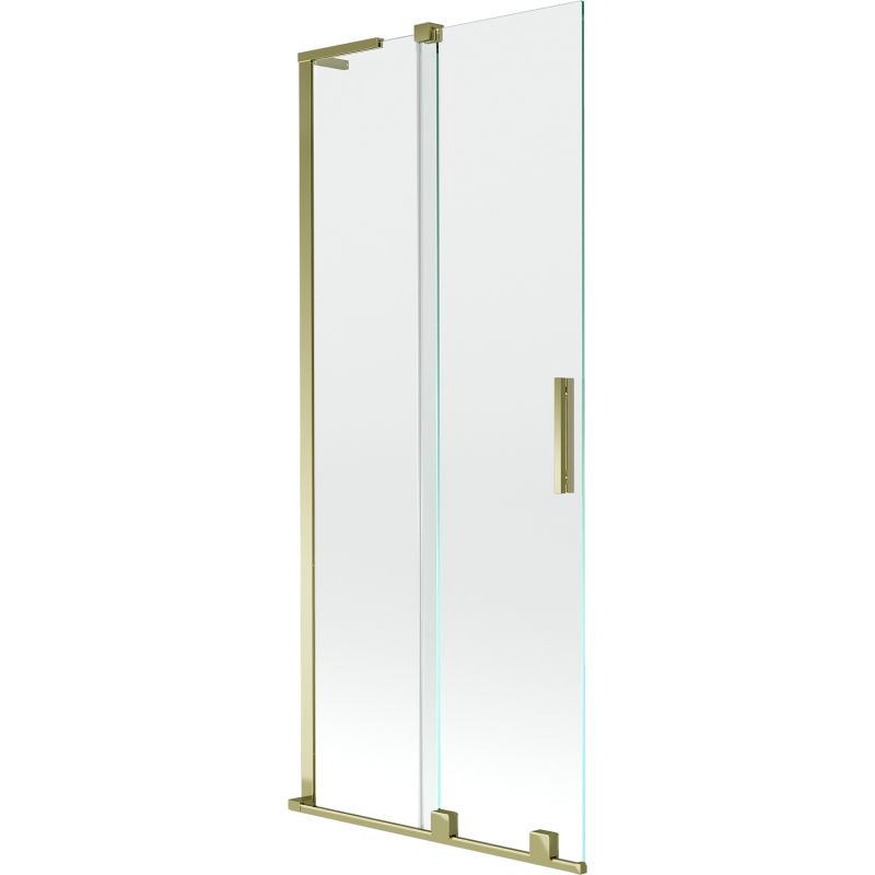 Mexen Velar L bath screen 2-wing sliding 85 x 150 cm, transparent, gold - 896-085-003-01-50