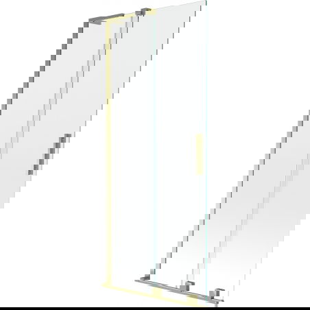 Mexen Velar L bath screen 2-wing sliding 85 x 150 cm, transparent, gold - 896-085-003-01-50