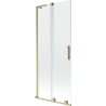 Mexen Velar L 2-panel sliding bathtub screen 85 x 150 cm, transparent, brushed gold - 896-085-003-01-55