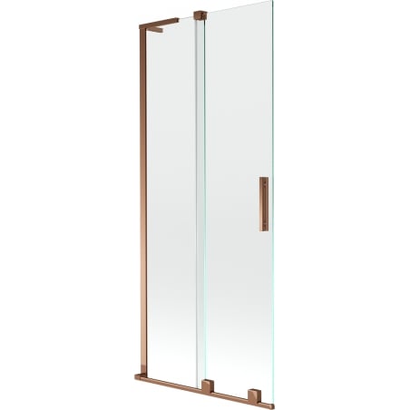 Mexen Velar L bath screen 2-wing sliding 85 x 150 cm, transparent, pink gold - 896-085-003-01-60