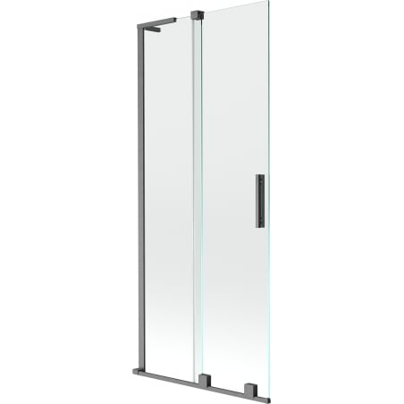 Mexen Velar L 2-wing sliding shower screen 85 x 150 cm, transparent, brushed gun gray - 896-085-003-01-66