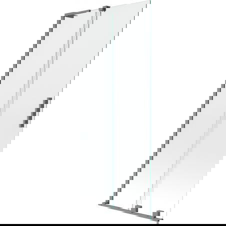 Mexen Velar L Bath Screen 2-Panel Sliding 85 x 150 cm, Transparent, Gun Metal - 896-085-003-01-95