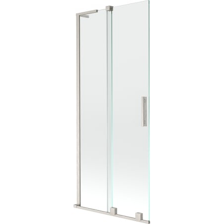 Mexen Velar L 2-panel sliding shower screen 85 x 150 cm, transparent, brushed nickel - 896-085-003-01-97