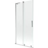Mexen Velar L 2-wing sliding bath screen 90 x 150 cm, transparent, chrome - 896-090-003-01-01
