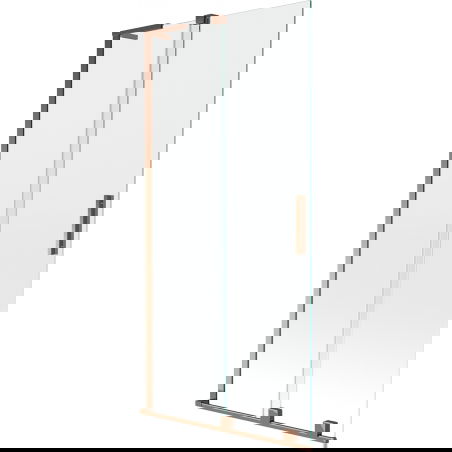 Mexen Velar L shower screen 2-wing sliding 90 x 150 cm, transparent, rose gold - 896-090-003-01-60