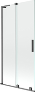 Mexen Velar L shower screen 2-panel sliding 90 x 150 cm, transparent, gun gray brushed - 896-090-003-01-66