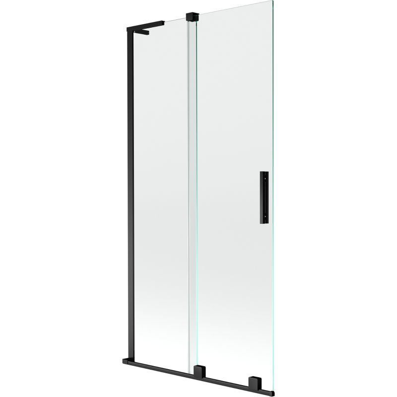 Mexen Velar L shower screen 2-wing sliding 90 x 150 cm, transparent, black - 896-090-003-01-70