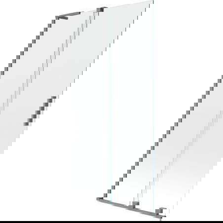 Mexen Velar L Shower Screen 2-Panel Sliding 90 x 150 cm, Transparent, Gun Metal - 896-090-003-01-95
